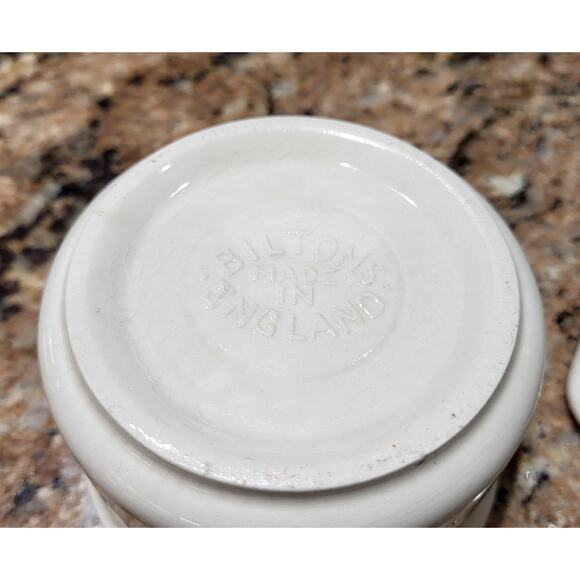 Biltons Made In England Sugar With Lid & Creamer Set Pink Flowers - Picture 11 of 16